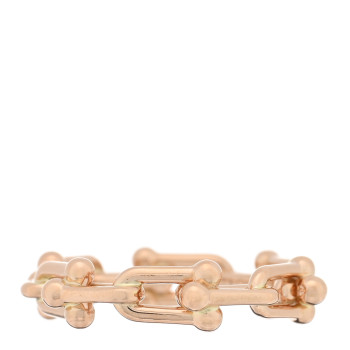 TIFFANY 18K Rose Gold Hardwear Micro Link Ring 51 5.75