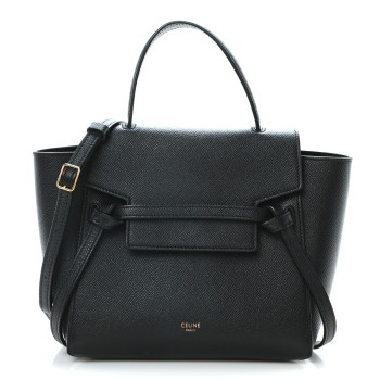 CELINE Grained Calfskin Nano Belt Bag Black