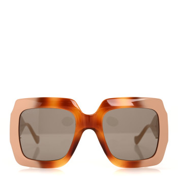 GUCCI Acetate Square Frame Chain Sunglasses GG1022S Brown