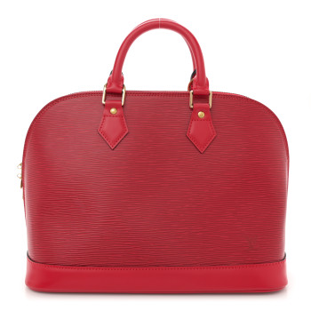 LOUIS VUITTON Epi Alma PM Castillan Red