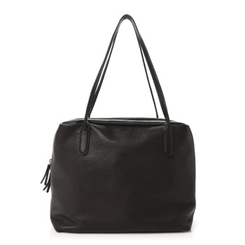 THE ROW Grained Saddle Calfskin Henri Bag Brunette