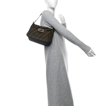 FENDI Zucca Baguette Brown