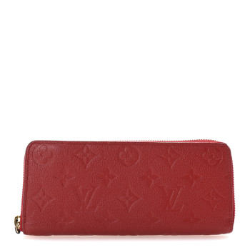 LOUIS VUITTON Empreinte Clemence Wallet Cherry