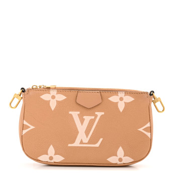 LOUIS VUITTON Empreinte Monogram Giant Multi Pochette Accessories Small Pochette Arizona Creme