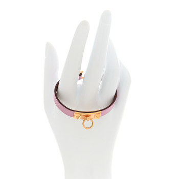 HERMES Swift Mini Rivale Bracelet T3 Mauve Sylvestre