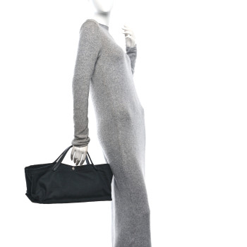 THE ROW Cotton Twill East West Idaho Tote Black