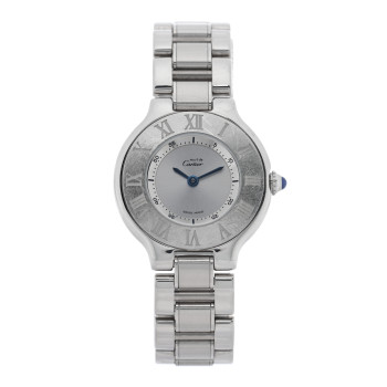 CARTIER Stainless Steel 28mm Must De 21 Quartz Watch