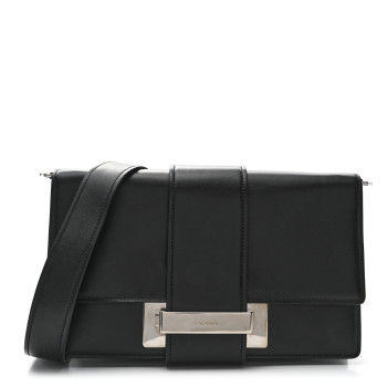 PRADA City Calfskin Ribbon Bag Black