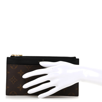 LOUIS VUITTON Monogram Slim Purse Black
