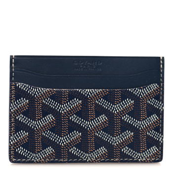 GOYARD Goyardine Saint Sulpice Card Holder Navy