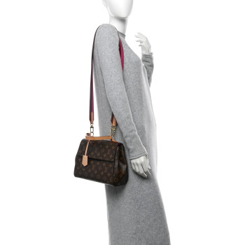 LOUIS VUITTON Monogram Cluny BB Bordeaux Fuchsia