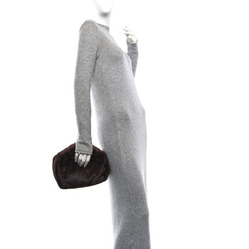 ALEXANDER WANG Faux Fur Small Scrunchie Bag Cola