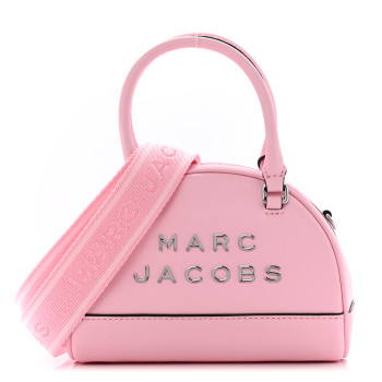 MARC JACOBS Calfskin Bowling Bag Bubblegum