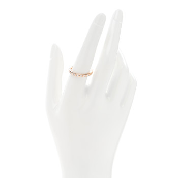 TIFFANY 18K Rose Gold Diamond Elsa Peretti 8 Diamond Stacking Band Ring 58 8.5