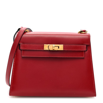 HERMES Box Mini Kelly Sellier 20 Rouge Vif