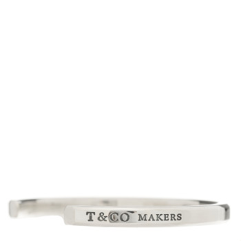 TIFFANY Sterling Silver Narrow Makers Cuff Bracelet