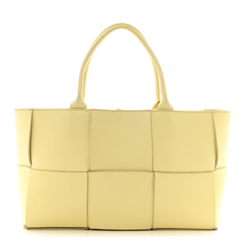 BOTTEGA VENETA Nappa Maxi Intrecciato Medium Arco Tote Ice Cream