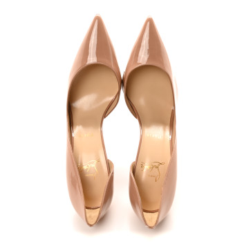 CHRISTIAN LOUBOUTIN Patent Iriza 100 Pumps 40 Nude