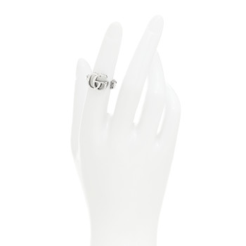 GUCCI Sterling Silver GG Marmont Key Motif Ring 48 4.5