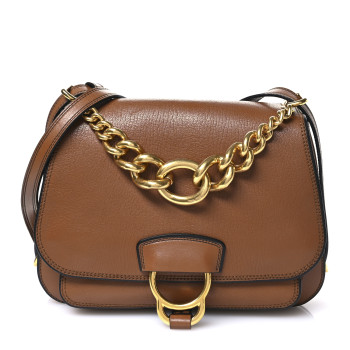 MIU MIU Goatskin Madras Dahlia Brandy