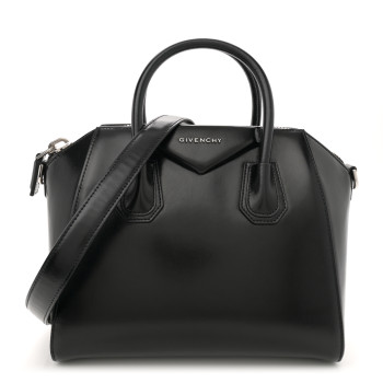 GIVENCHY Shiny Lord Calfskin Small Antigona Black