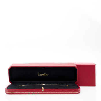 CARTIER 18K Yellow Gold Diamond Mother of Pearl Amulette de Cartier Bracelet