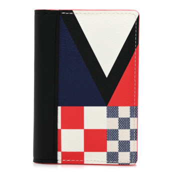 LOUIS VUITTON Damier Flags Pocket Organizer Red Blue