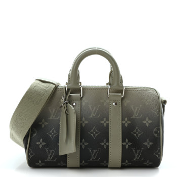 LOUIS VUITTON Monogram Gradient Keepall Bandouliere 25 Khaki