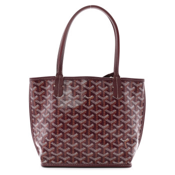 GOYARD Goyardine Reversible Mini Anjou Burgundy