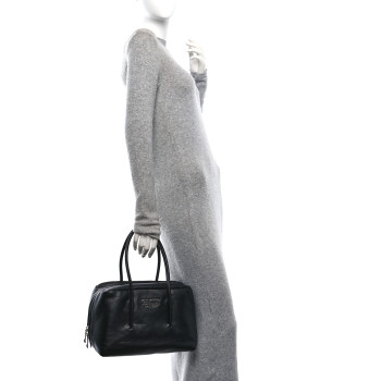 MARC JACOBS Calfskin The Duet Satchel Black