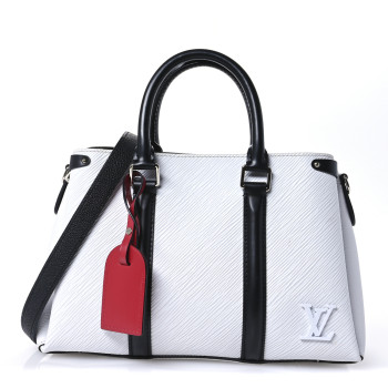 LOUIS VUITTON Epi Soufflot BB Optic White Black Scarlet