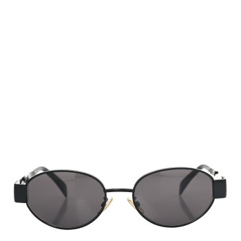 CELINE Metal Triomphe 01 Sunglasses CL40235U Black Smoke