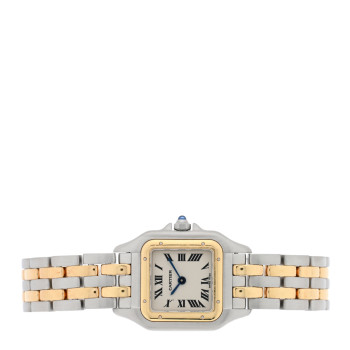 CARTIER Stainless Steel 18K Yellow Gold 22mm Panthere Quartz Watch
