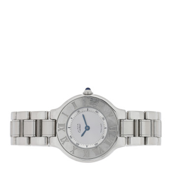 CARTIER Stainless Steel 28mm Must De 21 Quartz Watch