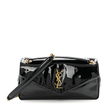 SAINT LAURENT Patent Calfskin Calypso Black