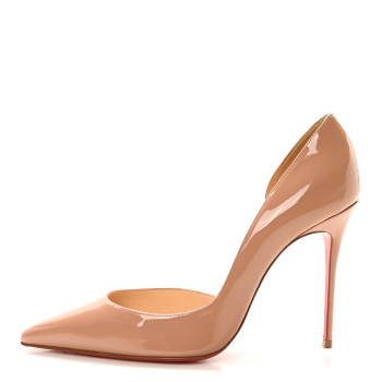 CHRISTIAN LOUBOUTIN Patent Iriza 100 Pumps 40 Nude