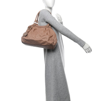 GUCCI Guccissima Signature Medium Sukey Tote Winter Rose
