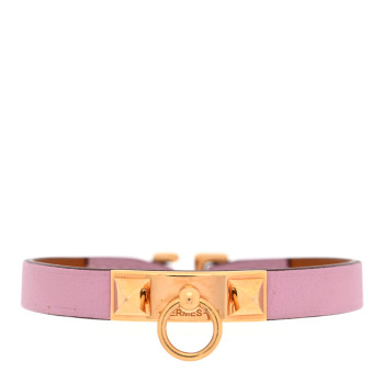 HERMES Swift Mini Rivale Bracelet T3 Mauve Sylvestre