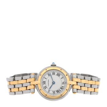 CARTIER Stainless Steel 18K Yellow Gold 24mm Panthere Vendome Quartz Watch