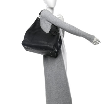 LOUIS VUITTON Mahina Carmel Hobo Black