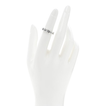 GUCCI Sterling Silver Narrow GucciGhost Hamlet Skull Ring 49 4.75