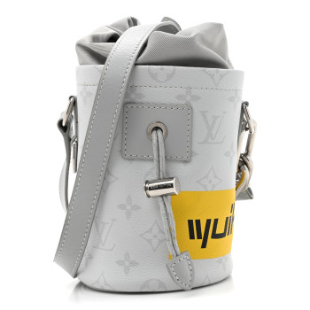 LOUIS VUITTON Monogram Chalk Nano Bag White