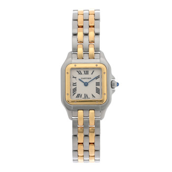 CARTIER Stainless Steel 18K Yellow Gold 22mm Panthere Quartz Watch