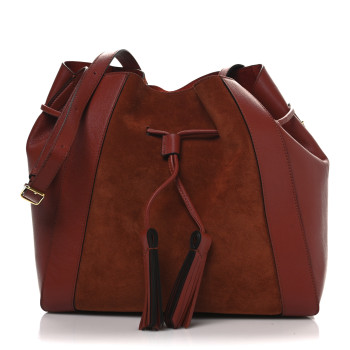 MULBERRY Silky Calfskin Suede Small Millie Rust