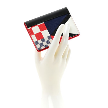 LOUIS VUITTON Damier Flags Pocket Organizer Red Blue