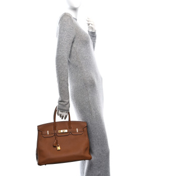 HERMES Togo Birkin 35 Gold
