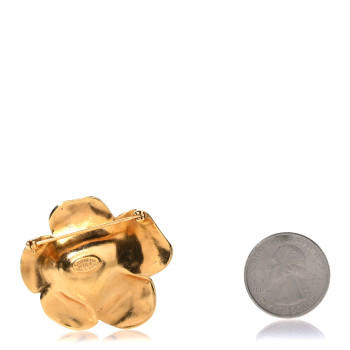 CHANEL Camellia Brooch Gold