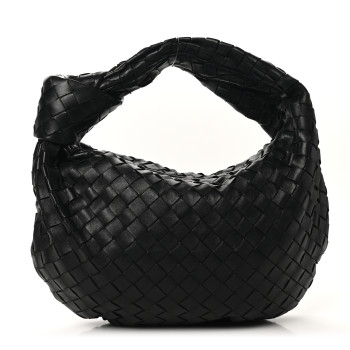 BOTTEGA VENETA Nappa Intrecciato Teen Jodie Hobo Black