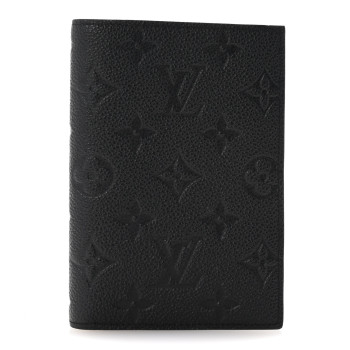 LOUIS VUITTON Empreinte Monogram Passport Cover Black