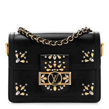 LOUIS VUITTON Epi Mini Dauphine Embellished Black